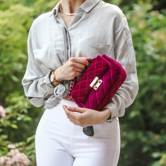 Small Wine Shoulder Bag - Picture 6 of 6